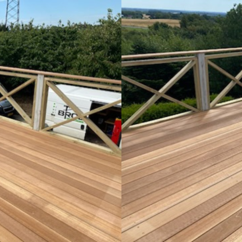 Ny træterrasse i Nyborg