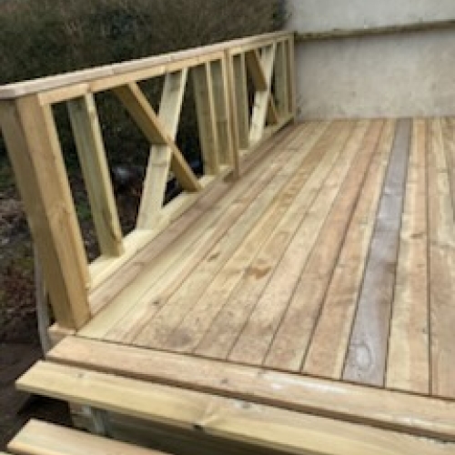 Træterrasse i Odense