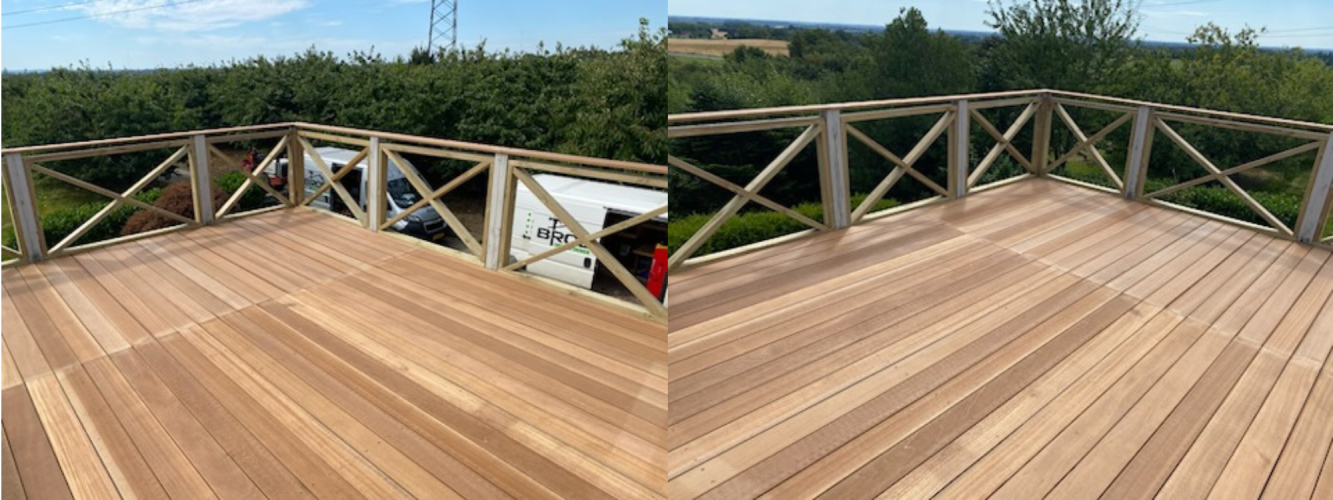 Ny træterrasse i Nyborg